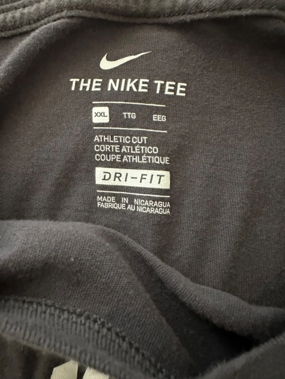 Nike AIR Big Men’s XXL Athletic Cut Dri-Fit Technology Long Sleeve Gray TShirt